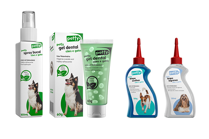 petfy marca e identidade visual linha de produtos inventives